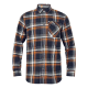 Seeland Herren Hemd Glen Dark Brown/Camel Check