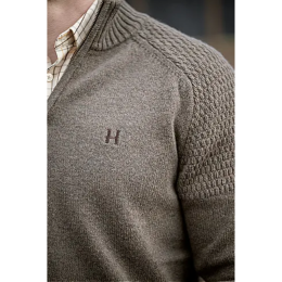 H&auml;rkila Herren Pullover Vincent Merino Dark sand
