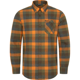 Blaser Herren Hemd Marvin Flanell Grün/Orange