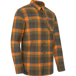 Blaser Herren Hemd Marvin Flanell Gr&uuml;n/Orange