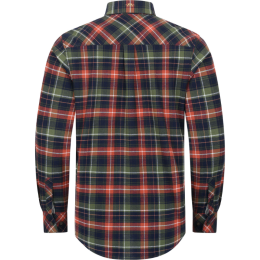 Blaser Herren Hemd Martin Flanell Dunkel Oliv/Rot