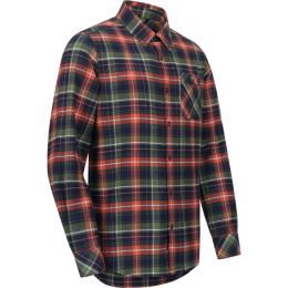 Blaser Herren Hemd Martin Flanell Dunkel Oliv/Rot