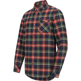 Blaser Herren Hemd Martin Flanell Dunkel Oliv/Rot