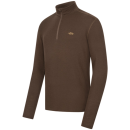 Blaser Herren Pullover Jonar HZ Merino Base Layer Dunkelbraun