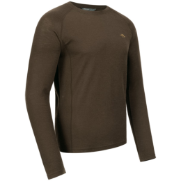 Blaser Herren Pullover Jonar Roundneck Merino Baser Layer Dunkelbraun