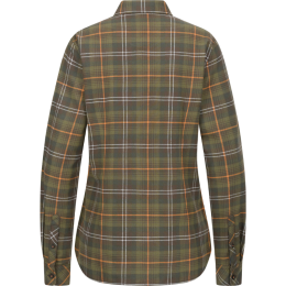 Blaser Damen Bluse Juliana Flanell Gr&uuml;n/Offwhite/Orange kariert