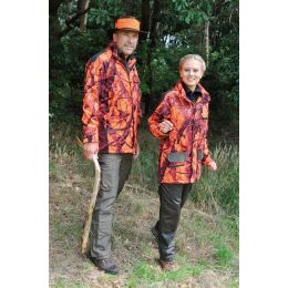 Hubertus Dr&uuml;ckjagdjacke blaze-orange-tarn XXL
