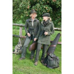 Hubertus Polarfleece Mantel dunkeloliv XS