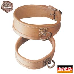 AKAH Schweisshalsung aus Fahlleder 30-40 f&uuml;r Teckel