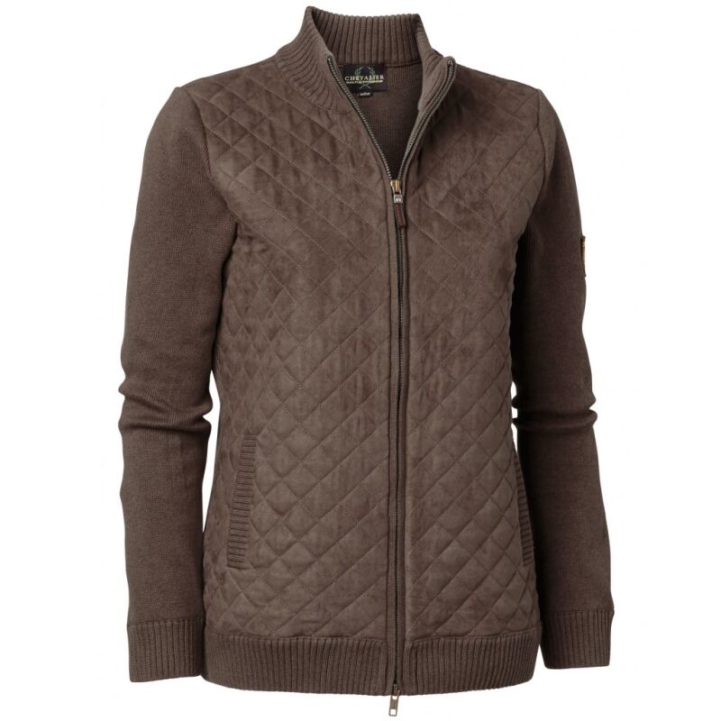 Chevalier Damen Cardigan Grace Quilt Braun