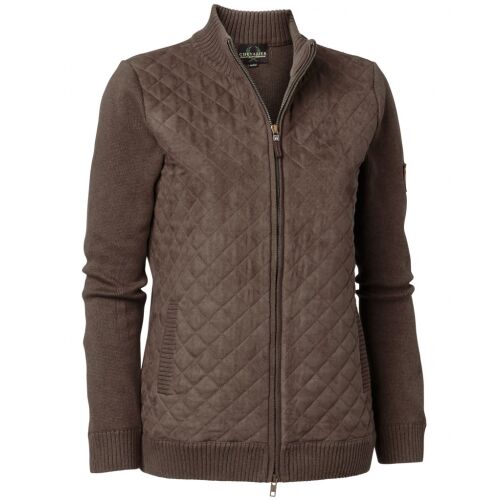 Chevalier Damen Cardigan Grace Quilt Braun M