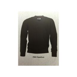 Laksen Pullover V-Ausschnitt Haselnuss
