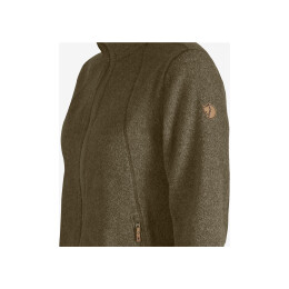 Fj&auml;llr&auml;ven Damen Jacke Stina Fleece Dark Olive L