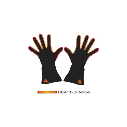 Alpenheat Beheizte Handschuhe Fire Gloveliner Schwarz XL