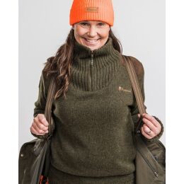 Pinewood Hurricane Damen Strick Sweater gr&uuml;n