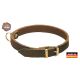 AKAH Halsband dunkel genietet 40cm