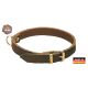AKAH Halsband dunkel genietet 35cm