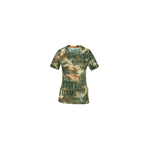 X-Jagd Damen TShirt Demographing Print T-Shirt XL