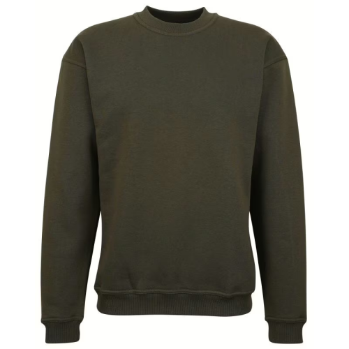 Hubertus Pullover Rundhals oliv