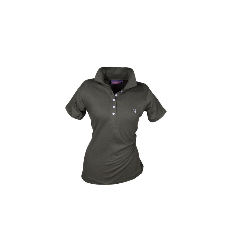 Hubertus Damen Polo Shirt olive pink S