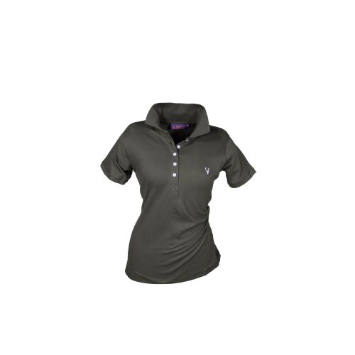 Hubertus Damen Polo Shirt olive pink XL