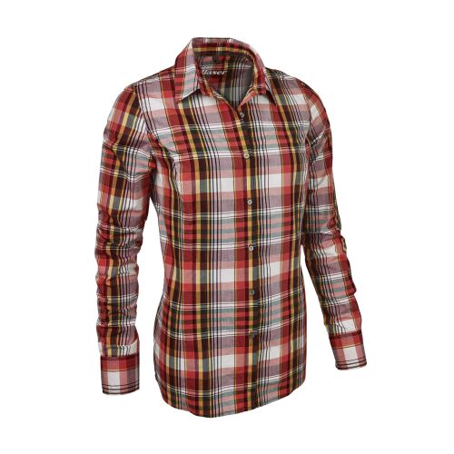 Blaser Popeline Bluse Sara orange/gelb/oliv
