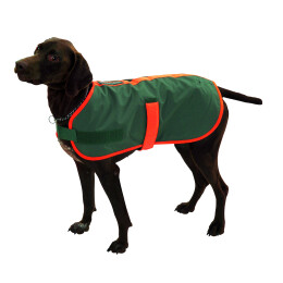 Farm-Land Hundemantel mit signalorangem Einfa&szlig; Gr. S