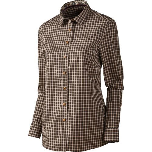 Härkila Selja Lady L/S Check Bluse Bright port check