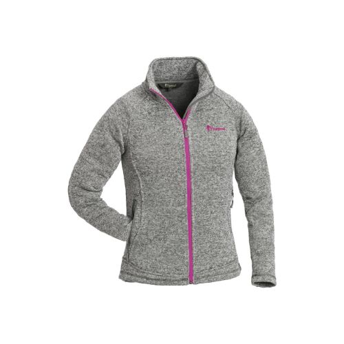 Pinewood Fleecejacke Gabriella Grau-Melange-Pink L