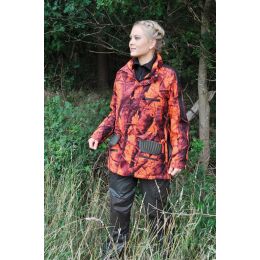 Hubertus Damen Dr&uuml;ckjagdjacke blaze-orange-tarn 44