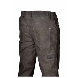 Hubertus Lederhose 5 Pocket dunkel braun