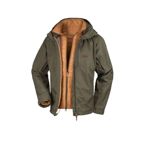 Blaser Herren Jacke Hybrid Eliot 2 in 1 Breaker Moos Mélange S