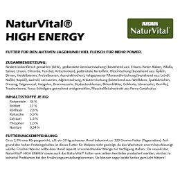 AKAH Natur Vital HIGH ENERGY 12kg