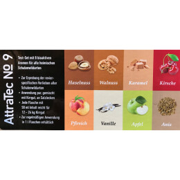 AttraTec No 9 Lockmittel mit bio-aktiven Aromen &quot;Test-Set&quot; 8x50ml