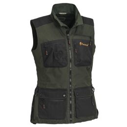 Pinewood New Dog Sports Damen Weste moosgr&uuml;n/schwarz