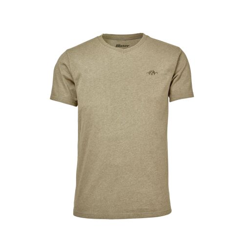 Blaser Herren V-T-Shirt Laurin Beige Mélange