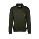 Hubertus Sweatshirt mit Polokragen Motiv Bock