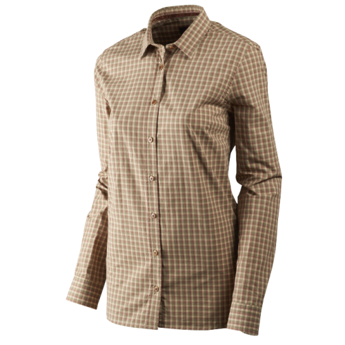 Härkila Selja Lady L/S Bluse Moonlight rose check L