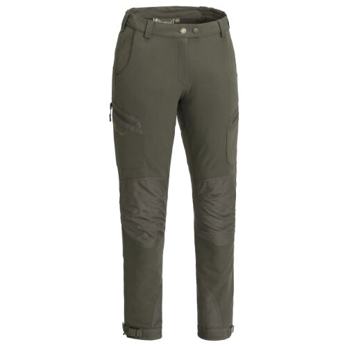 Pinewood Damen Hose Wildmark Stretch Moosgrün/Dunkeloliv