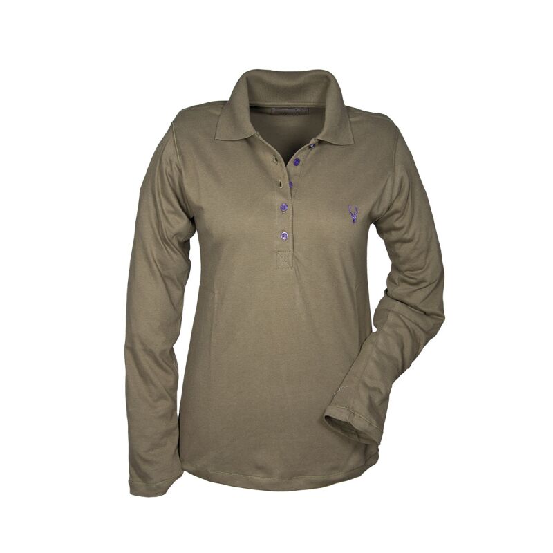 Hubertus Damen Polo-Shirt flieder  L