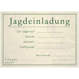 Jagdeinladung Hochsitz 10 Stk