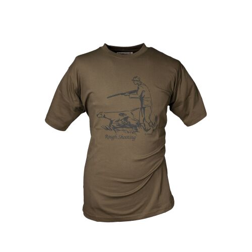 Hubertus T-Shirt Rough Shooting schilf S