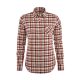 Blaser Damen BluseTwill bordeaux/natur/braun kariert 40
