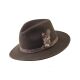 Lodenhut Jagdhut Classic mit Feder braun 58