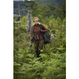 Hrkila Vestmar Hybrid Lady Fleecejacke Syrah red melange XXL