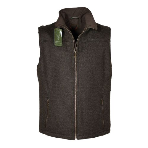 Hubertus Waschloden Weste Herren braun 48