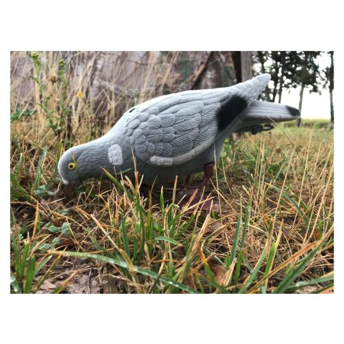 Locktaube pickend, beflockt 40 cm