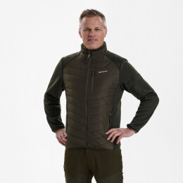 Deerhunter Herren Jacke Moor Wattiert mit Strick Timber M