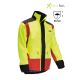 PSS X-Treme Rain Durchgehjacke rot/gelb