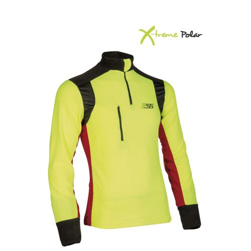 PSS X-treme polar Fleeceshirt gelb/rot 2XL
